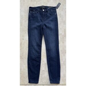Liverpool Womens Abby Ankle Skinny Jeans Size 4 27 Med Wash Stretch Mid Rise NWT
